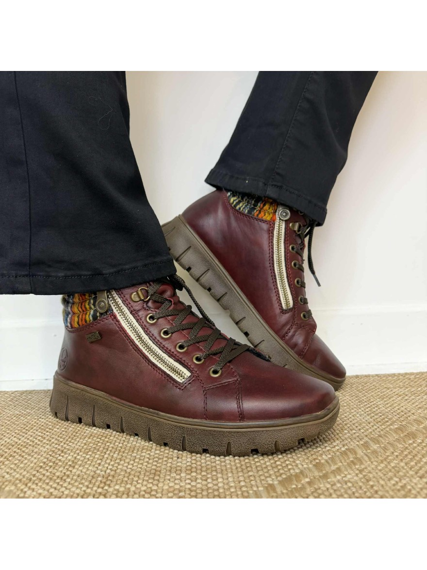 Basket montante Rieker N1305-35 bordeaux | Marina & Paloma