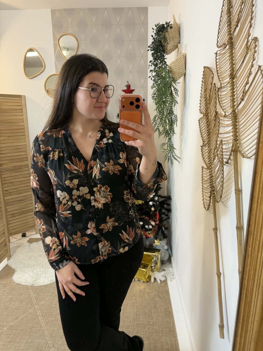 Chemise Maëlle élégante et florale femme | Marina & Paloma