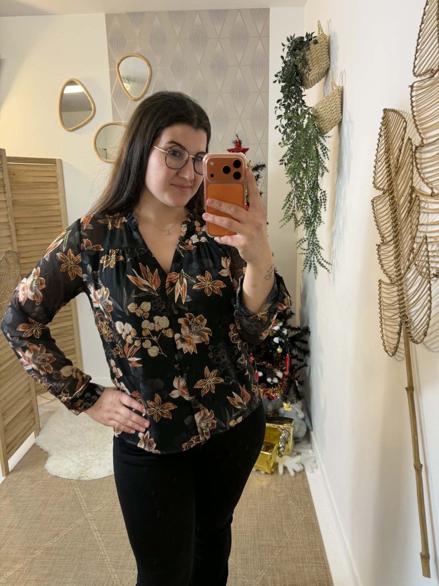 Chemise Maëlle élégante et florale femme | Marina & Paloma