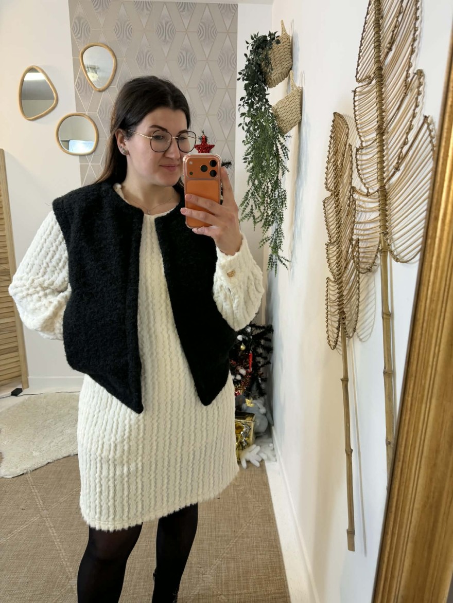 Gilet sans manches noir Kilky femme | Marina & Paloma