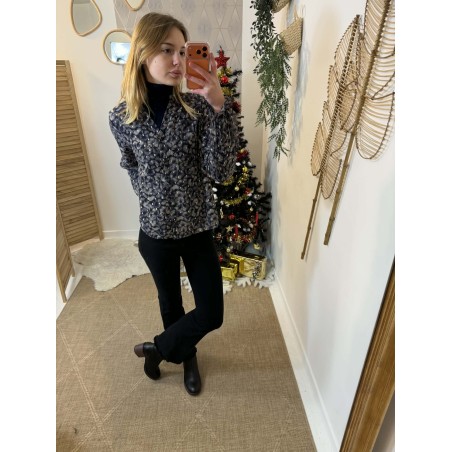 Sous-pull noir col montant seconde peau femme | Marina & Paloma