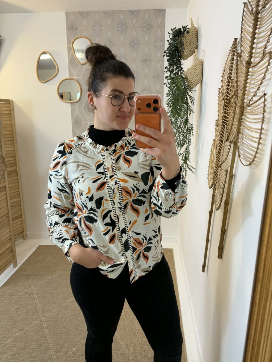 Chemisier Maelle à Motifs Végétaux Femme | Marina & Paloma