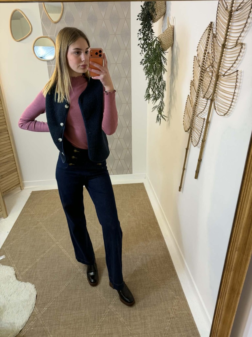Jean brut coupe wide leg Oraije | Marina & Paloma
