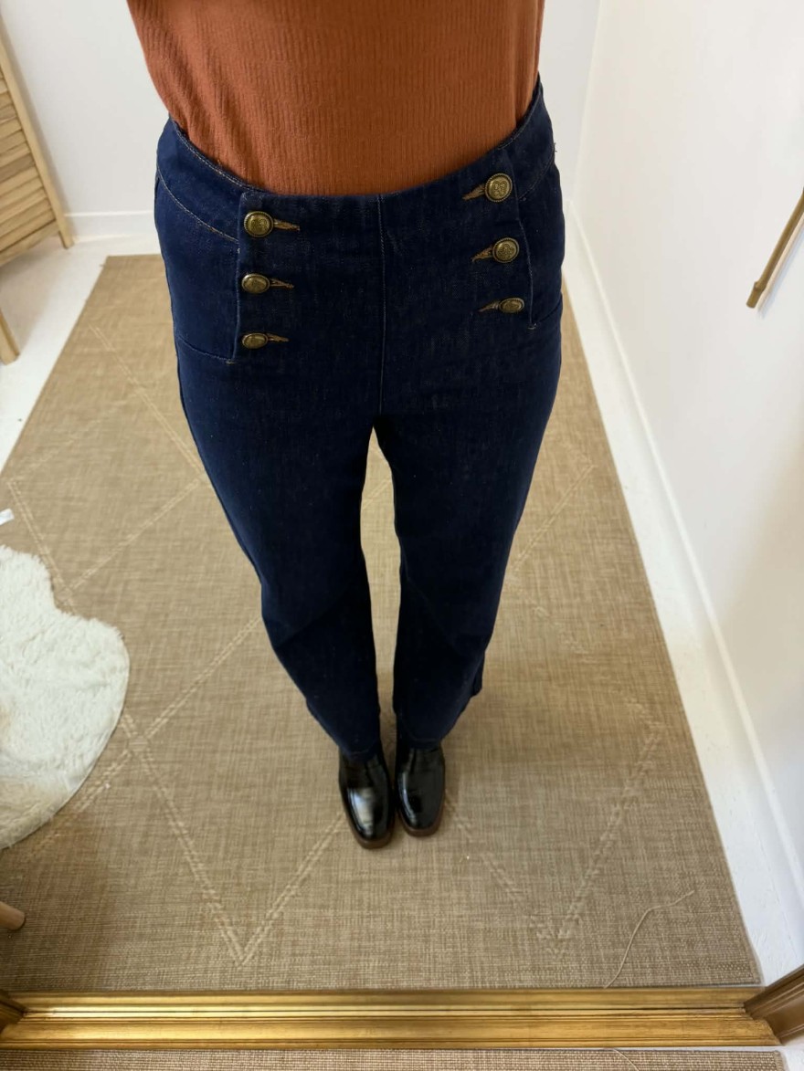 Jean brut coupe wide leg Oraije | Marina & Paloma