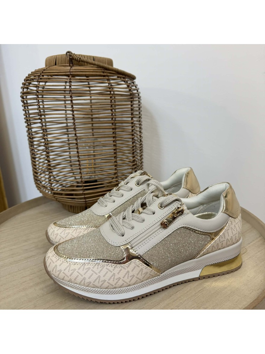 Basket Marco Tozzi 23713 Beige et Or | Marina & Paloma