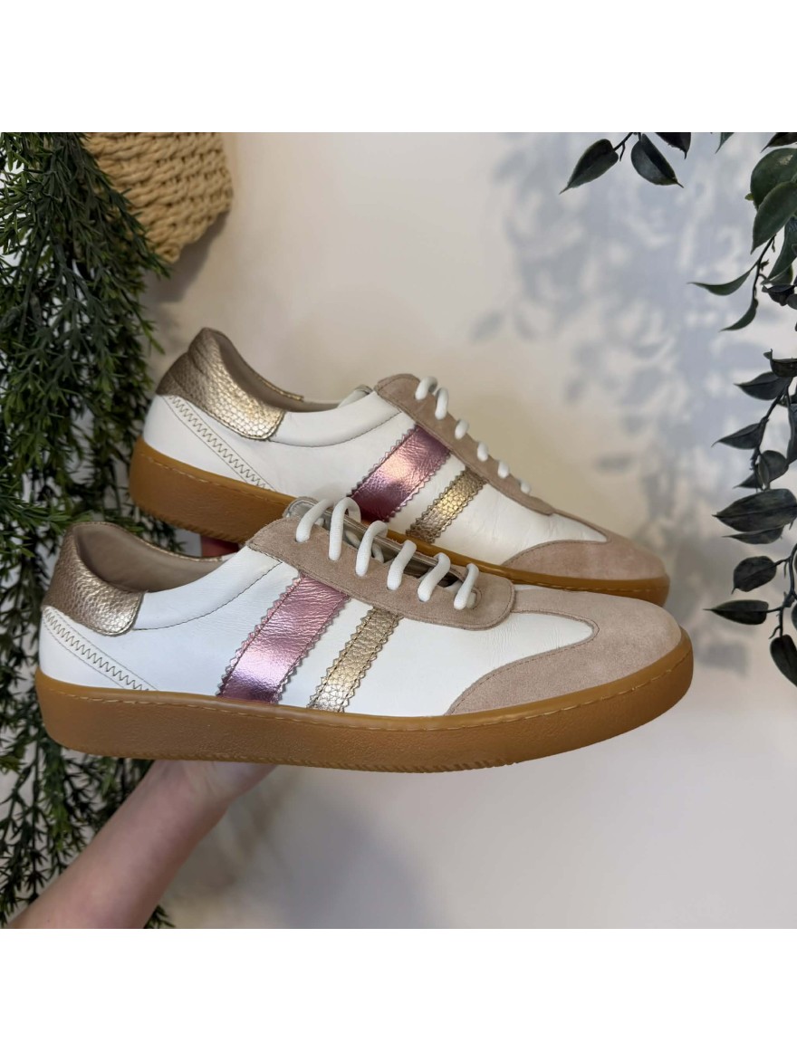 Basket Dorking Lynn D9476 Blanche Rose en promo | Marina & Paloma