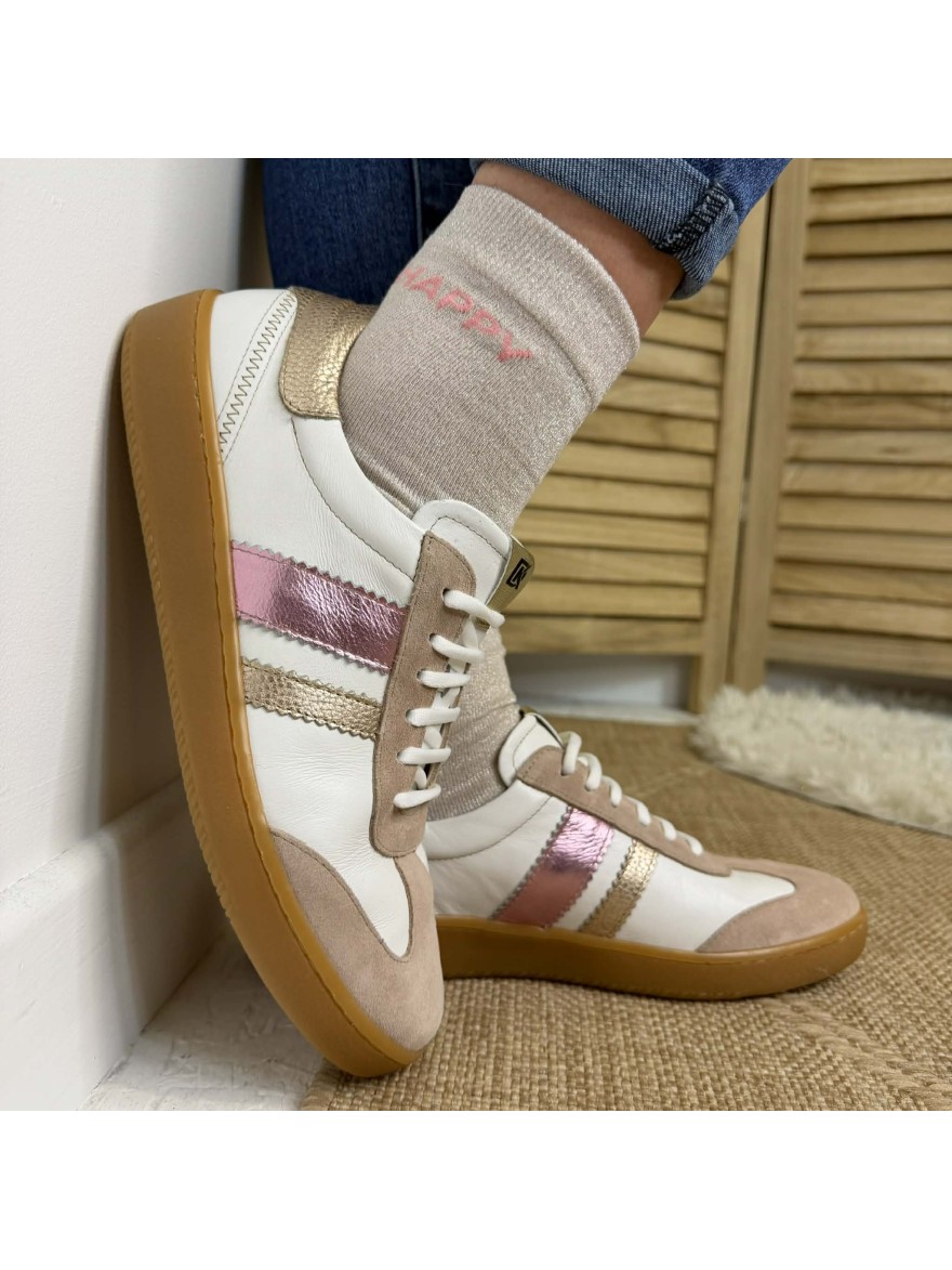 Basket Dorking Lynn D9476 Blanche Rose en promo | Marina & Paloma