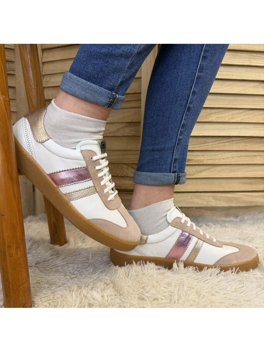 Basket Dorking Lynn D9476 Blanche Rose en promo | Marina & Paloma