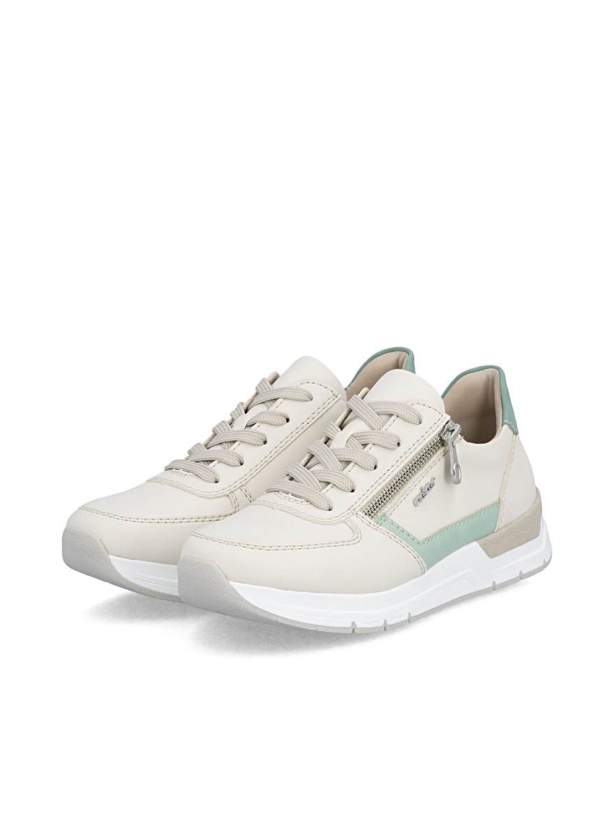 Basket Rieker 58902-60 Beige et Vert d’Eau | Marina & Paloma