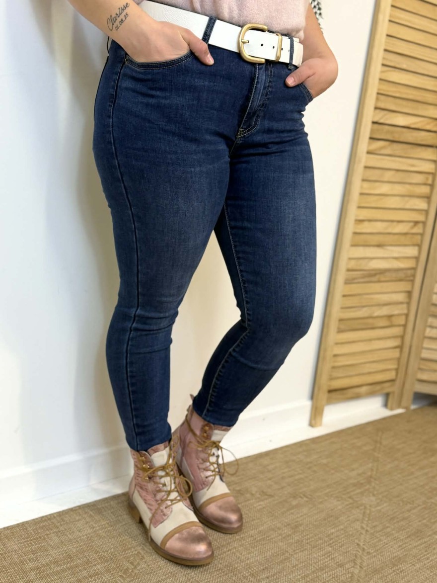 Jean Slim Taille Haute Toxik3 Bleu Denim | Marina & Paloma