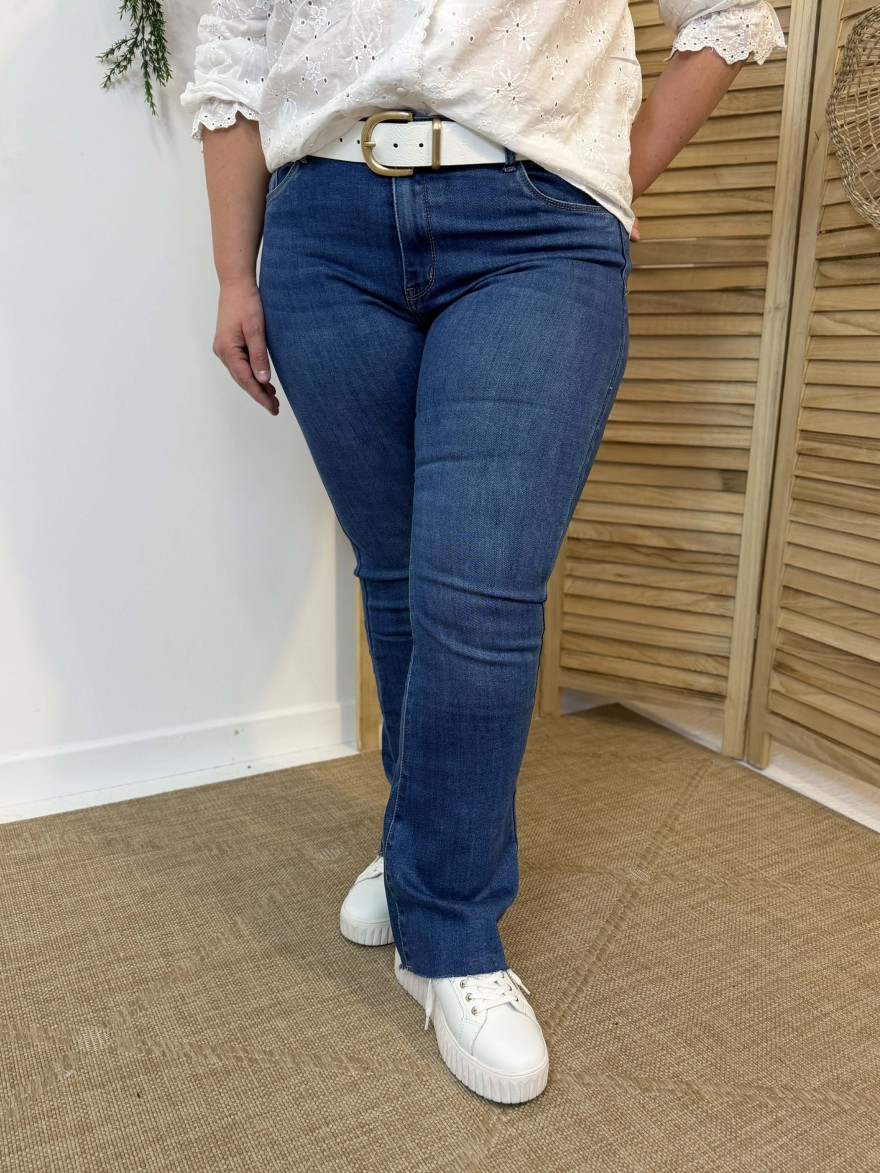Jean Flare Taille Haute Confortable Femme | Marina & Paloma