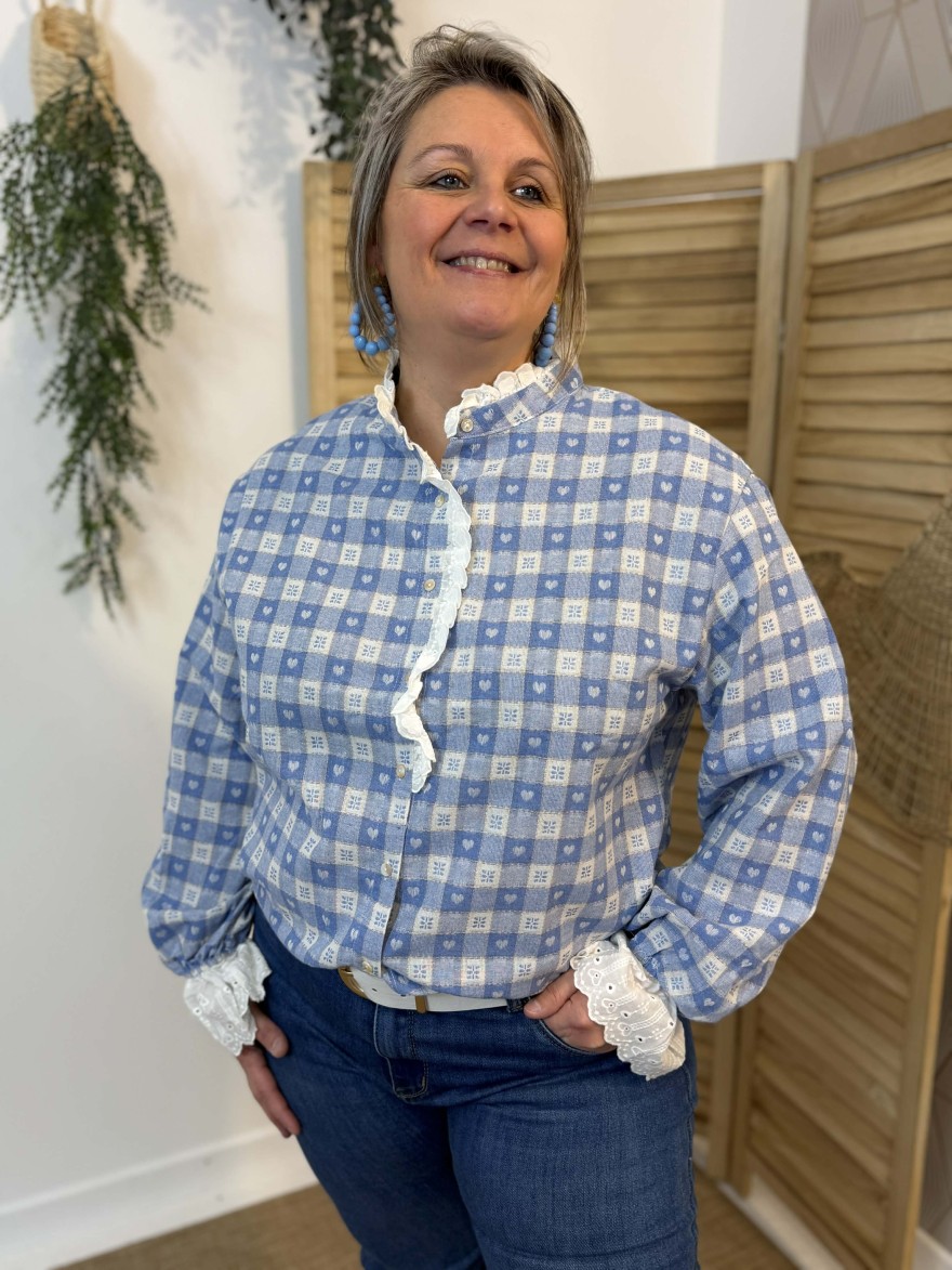 Chemise Grande Taille à Carreaux IA86 | Marina & Paloma