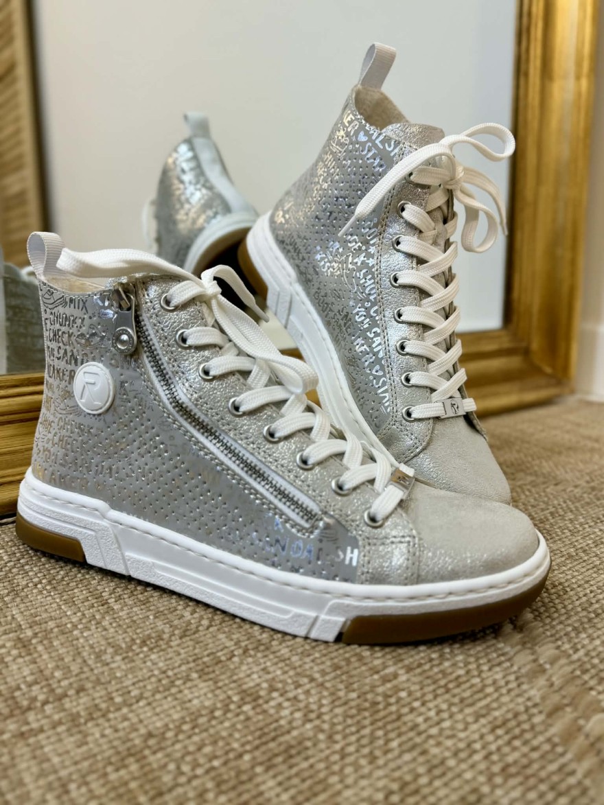 Basket Montante Argent Rieker N3945-40 – Fin de Série | Marina & Paloma