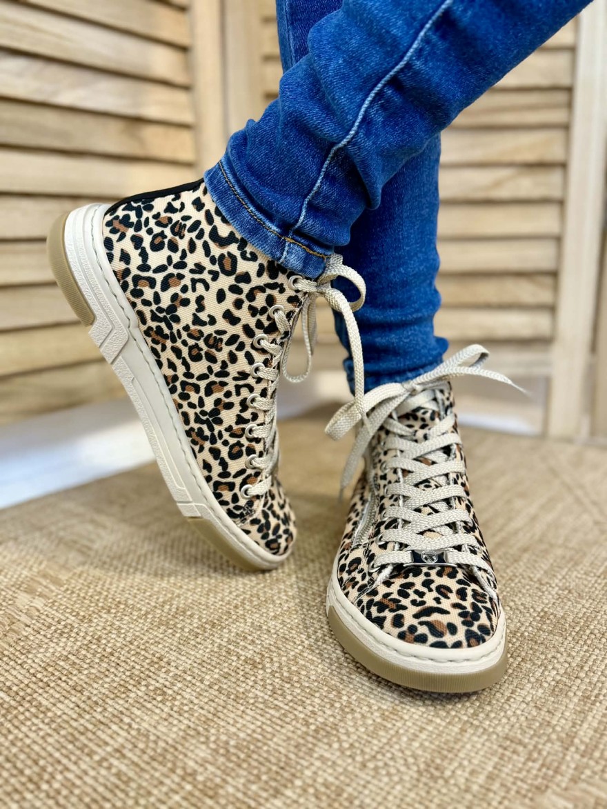 Basket Montante Rieker Léopard N3903-90 | Marina & Paloma