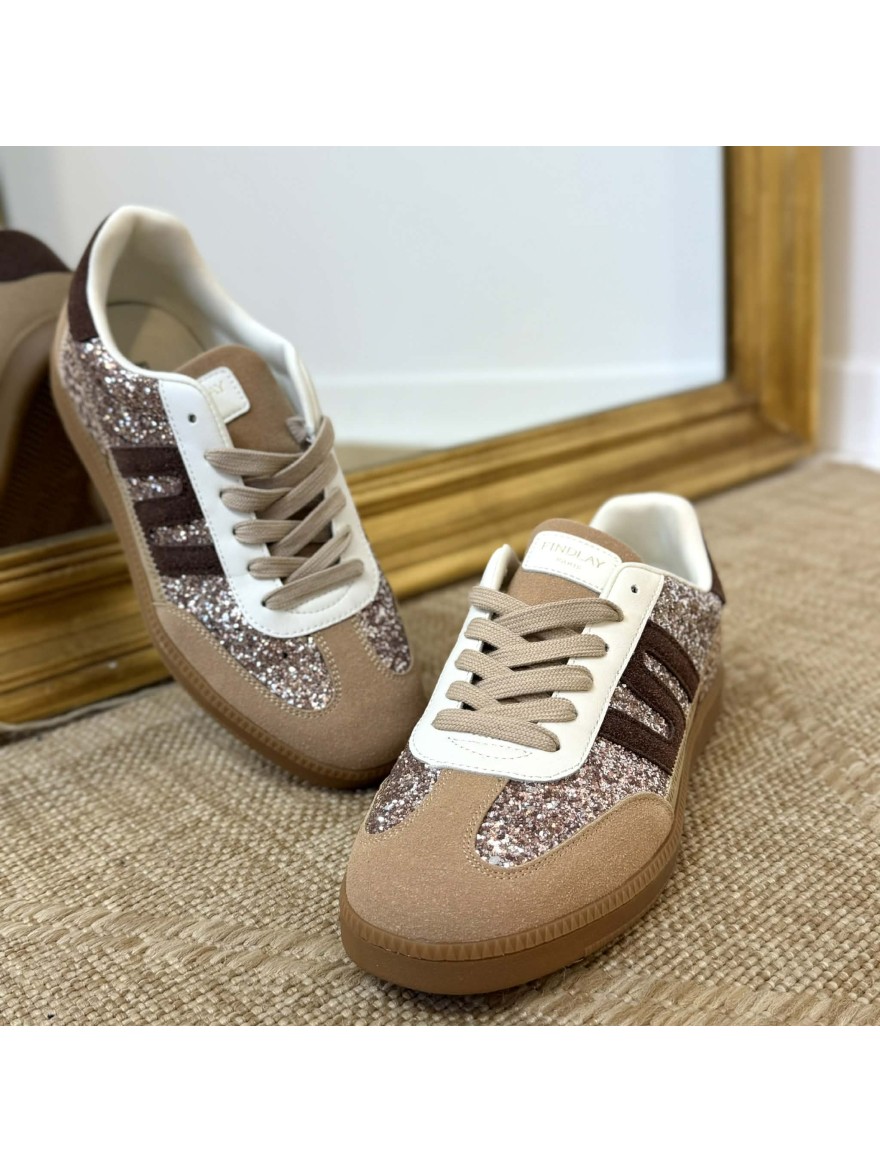 Basket Strass Findlay Beige Camel | Marina & Paloma