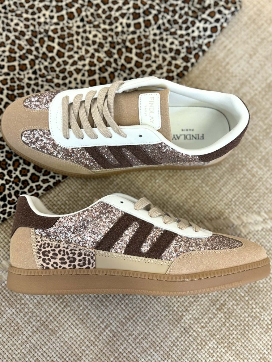 Basket Strass Findlay Beige Camel | Marina & Paloma