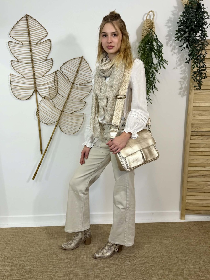 Bottine Talon Python Beige Lady Glory | Marina & Paloma