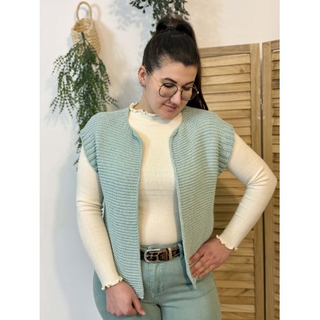Sous Pull Kilky Maille Fine Côtelée & Finitions Volantées | Marina & Paloma