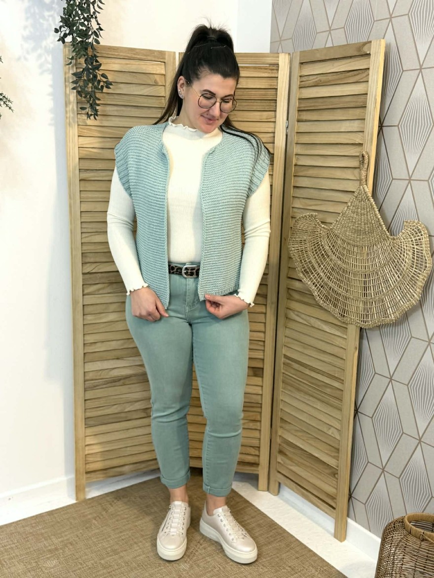 Sous Pull Kilky Maille Fine Côtelée & Finitions Volantées | Marina & Paloma