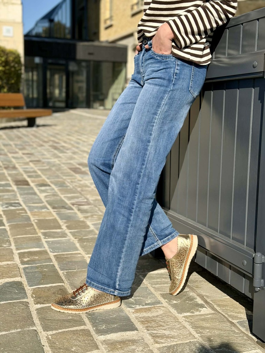 Jean Straight Place du Jour bleu denim | Marina & Paloma