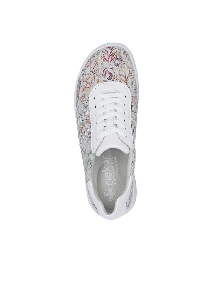Basket Rieker 42408-90 cuir floral multicolore | Marina & Paloma