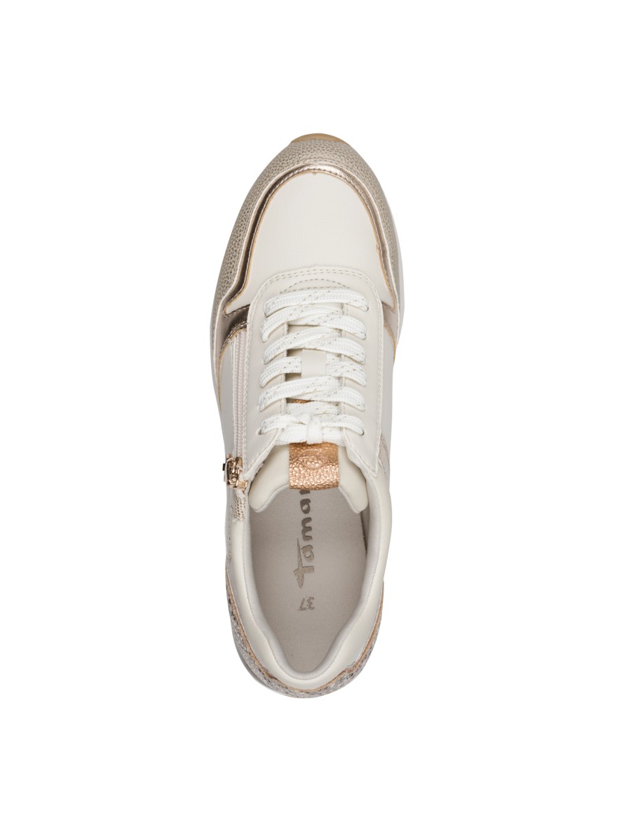 Basket Tamaris 23613 blanche bleu marine | Marina & Paloma