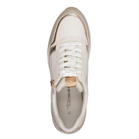 Basket Tamaris 23613 blanche bleu marine | Marina & Paloma