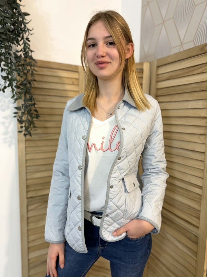 Doudoune Matelassée Escandelle bleu ciel légère mi-saison | Marina & Paloma