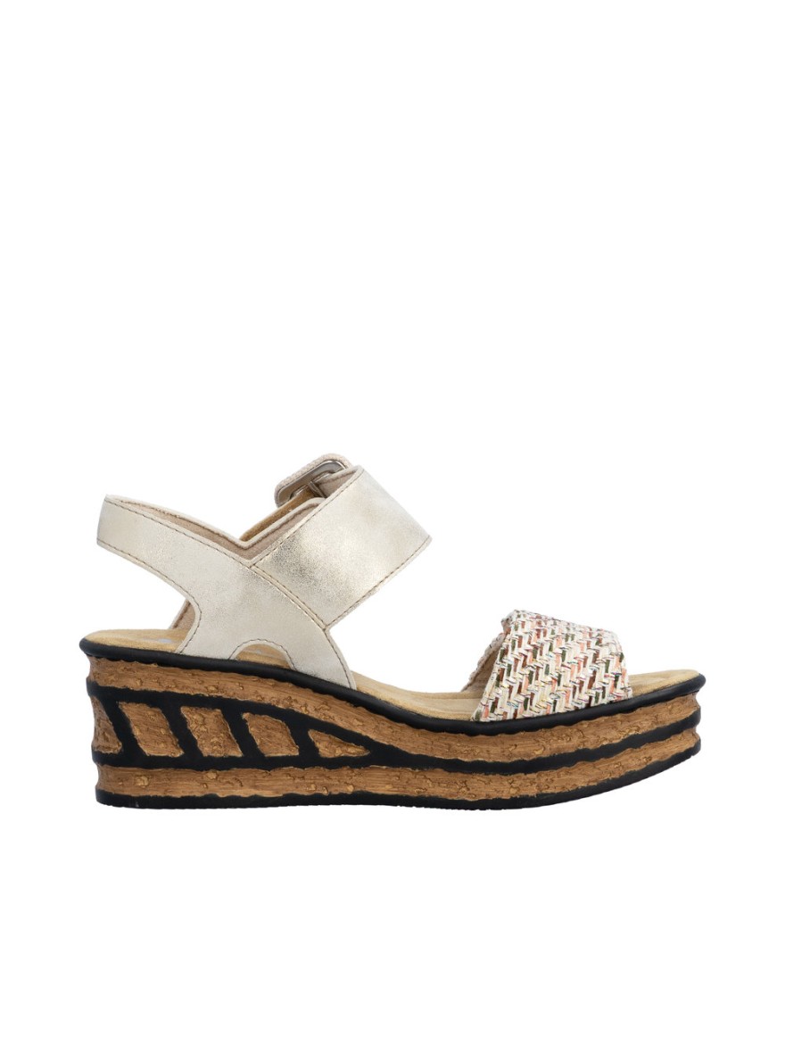 Nu-pieds Rieker 68172-60 compensés Antistress | Marina & Paloma
