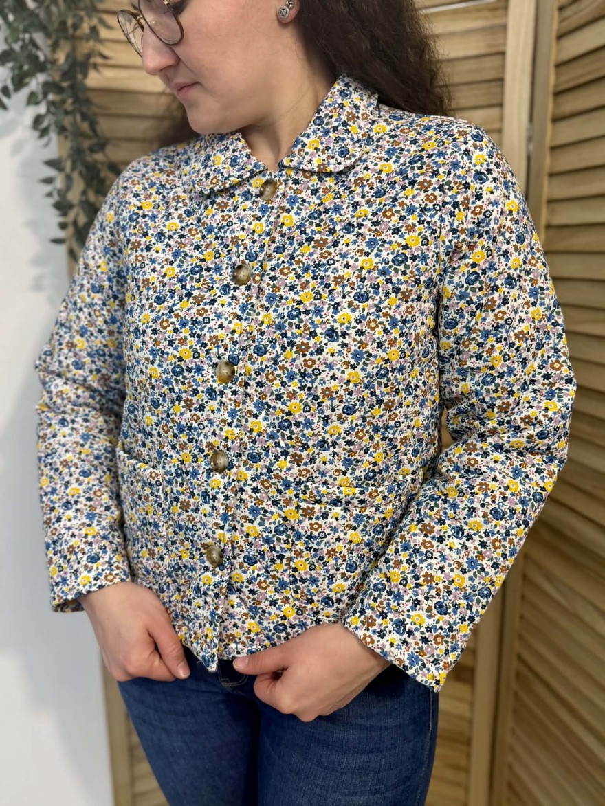 Veste Fleurie Coton Grande Taille In April 86 Printemps | Marina & Paloma