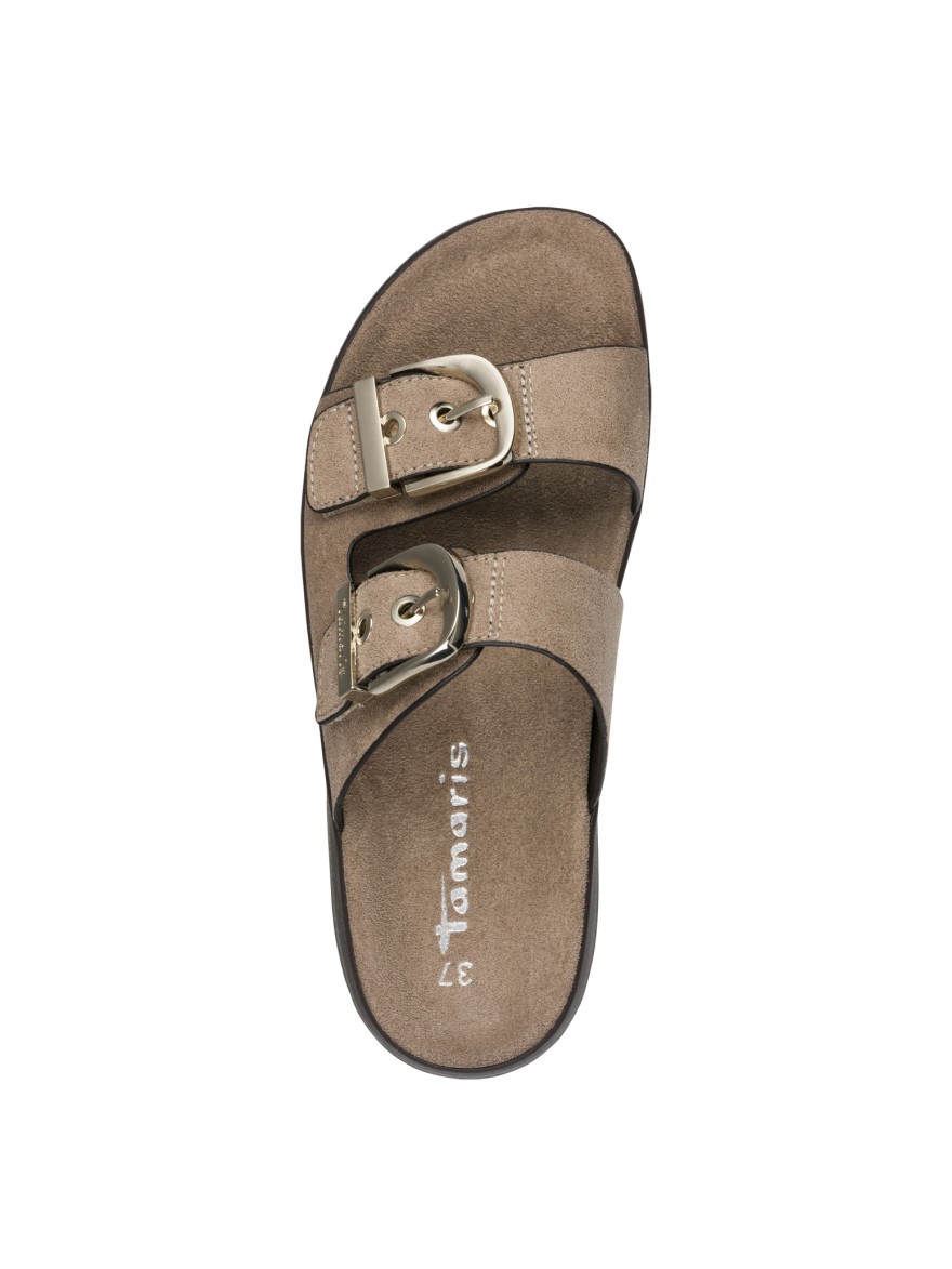 Mule Tamaris 27416 Taupe Plateforme Confort | Marina & Paloma