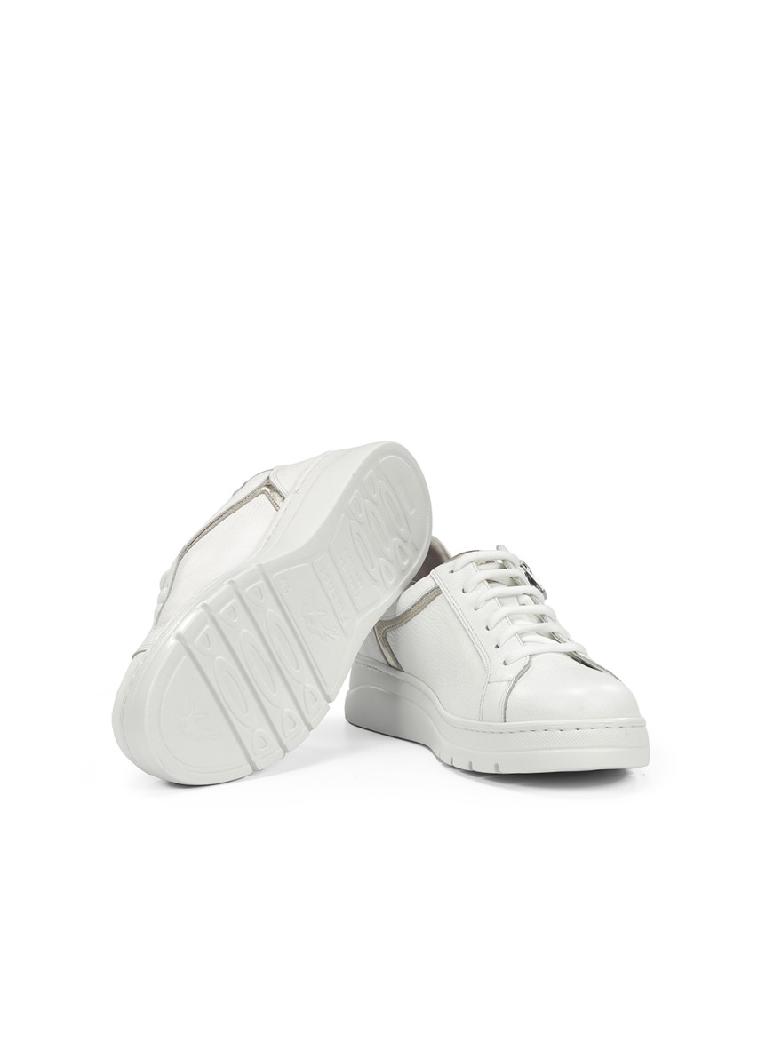 Basket Fluchos F2204 Cuir Blanc Zip Confort | Marina & Paloma