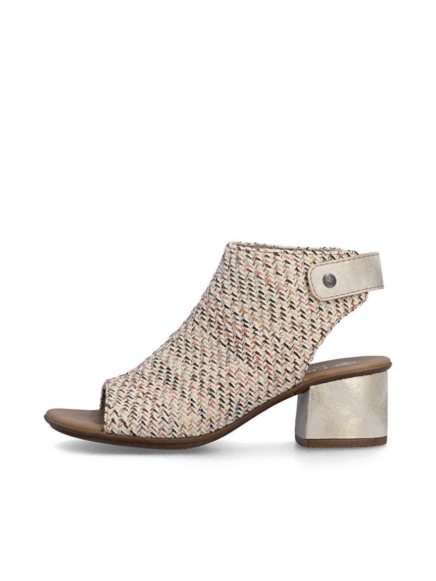 Nu-pieds à Talon Rieker 64670-62 Tressé Multicolore Confort | Marina & Paloma