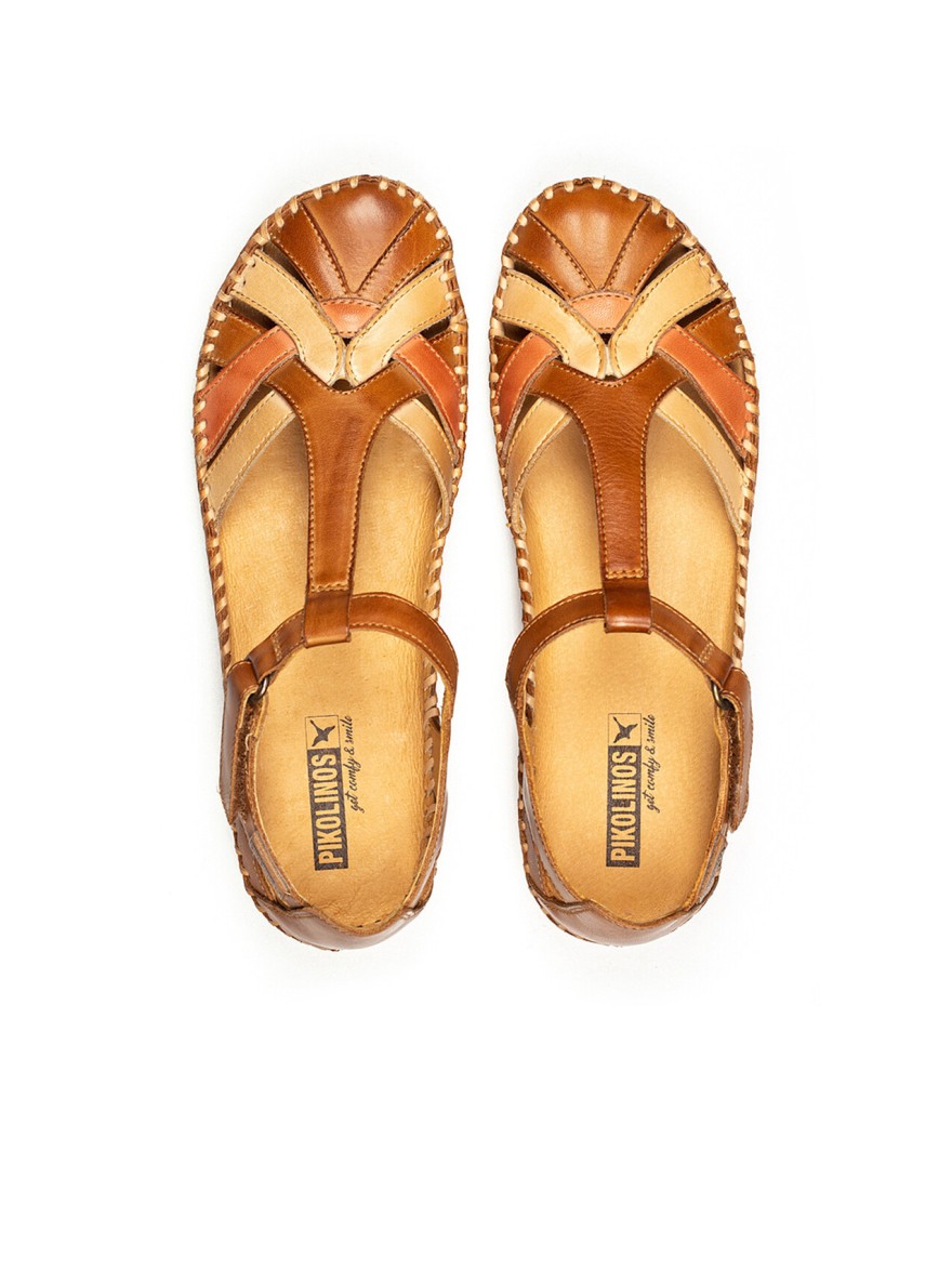 Sandale Pikolinos Vallarta 655-0732C5 Cuir Cognac Confort | Marina & Paloma