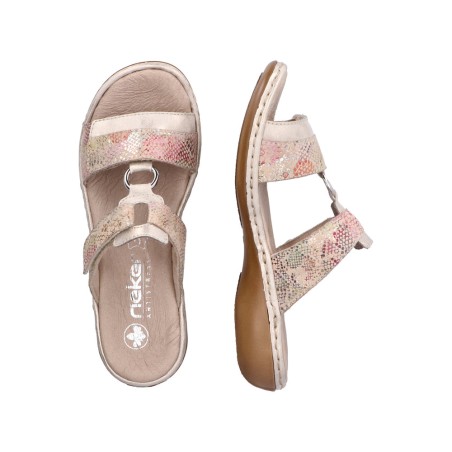 Mule Confort Rieker 659X6-90 Cuir Multicolore Irisé | Marina & Paloma