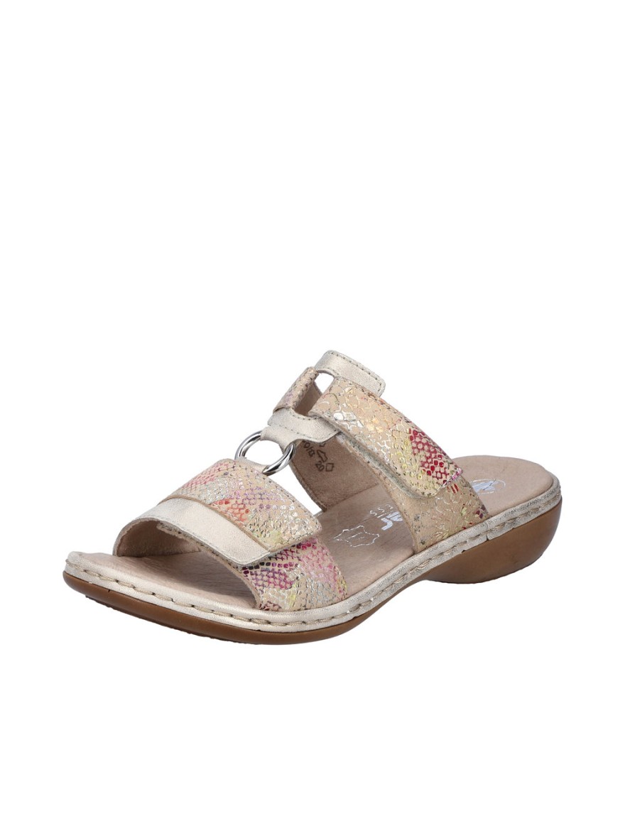 Mule Confort Rieker 659X6-90 Cuir Multicolore Irisé | Marina & Paloma