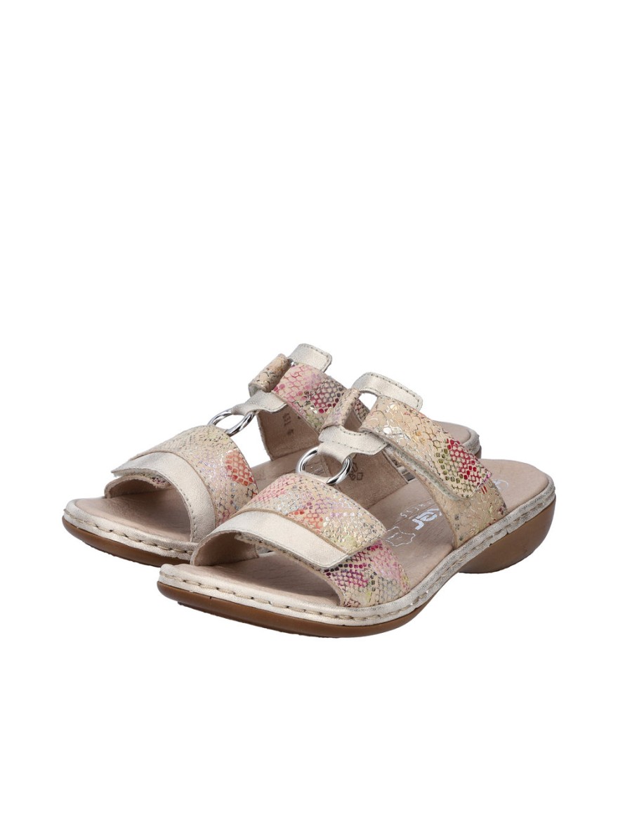 Mule Confort Rieker 659X6-90 Cuir Multicolore Irisé | Marina & Paloma
