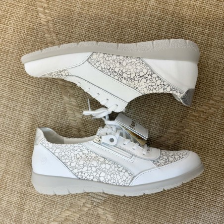 Basket Confort Suave Oxford 6627 Blanche Zip | Marina & Paloma