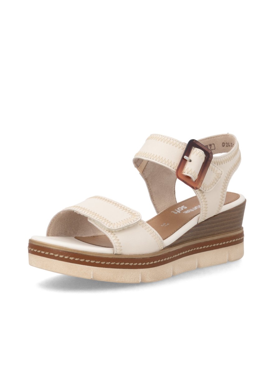 Nu-pieds Compensé Remonte D2L58-60 Beige Confort | Marina & Paloma