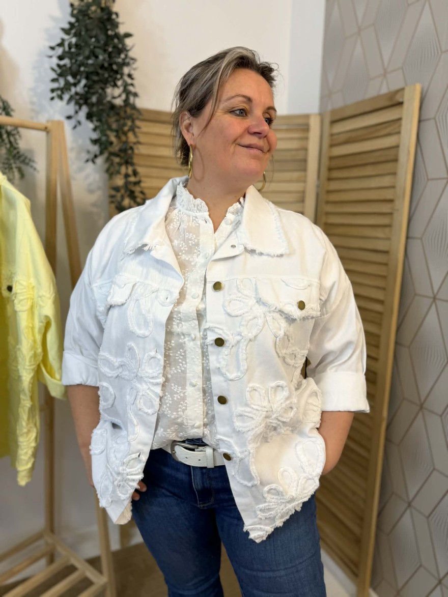 Surchemise Broderie Blanche Grande Taille | Marina & Paloma