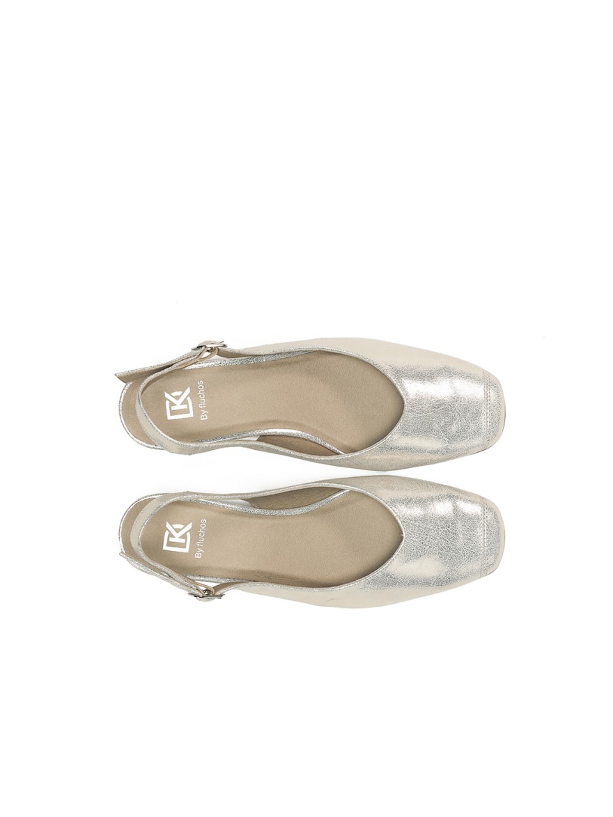 Escarpin Slingback Dorking Pamel D9098 Platine | Marina & Paloma