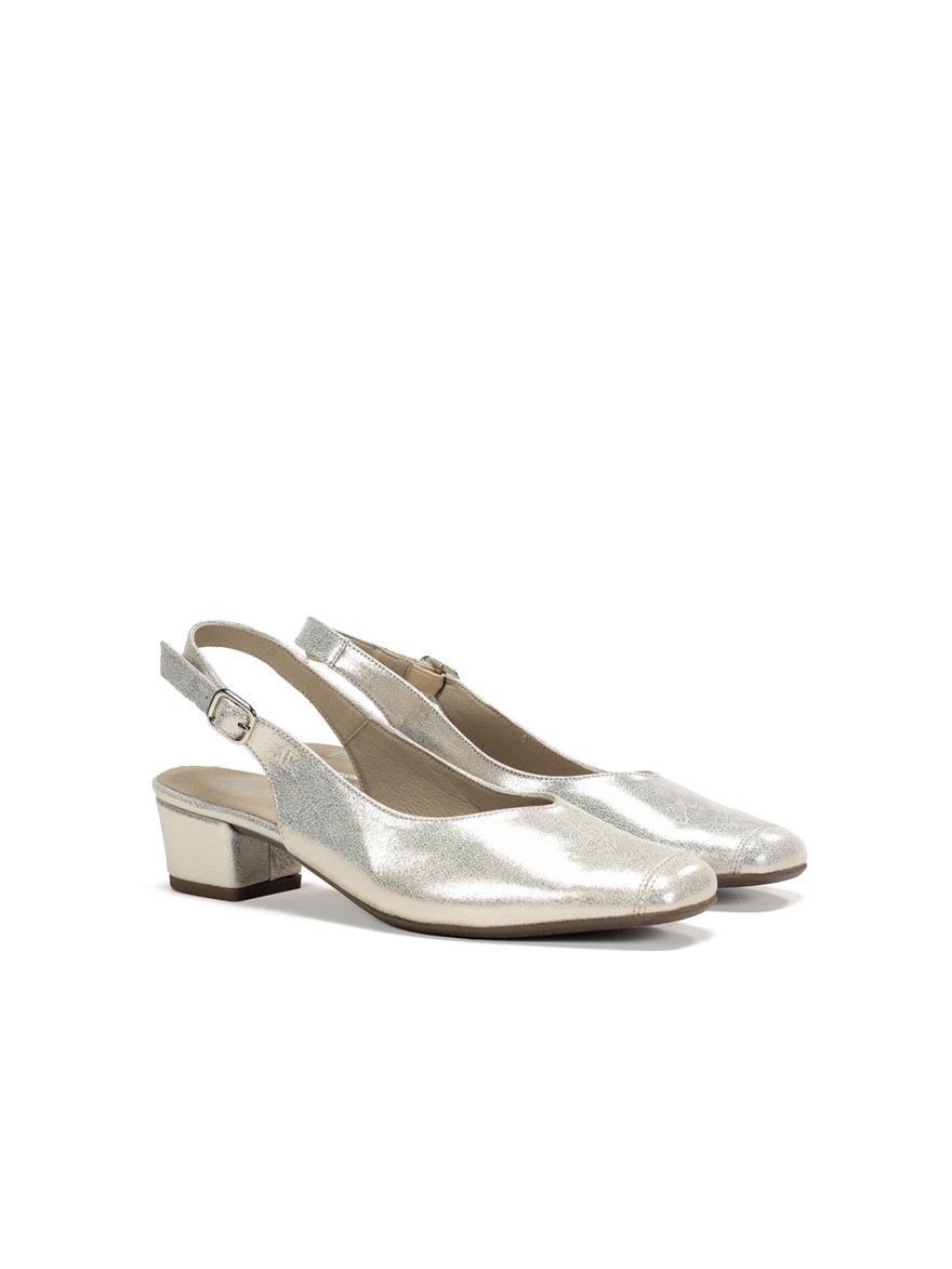 Escarpin Slingback Dorking Pamel D9098 Platine | Marina & Paloma