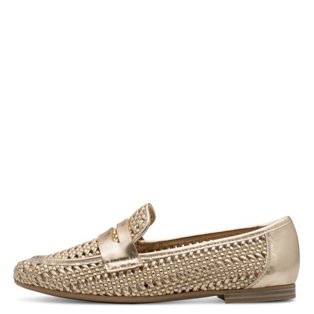 Mocassin Tressé Doré Marco Tozzi 24232 élégant | Marina & Paloma
