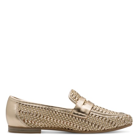 Mocassin Tressé Doré Marco Tozzi 24232 élégant | Marina & Paloma