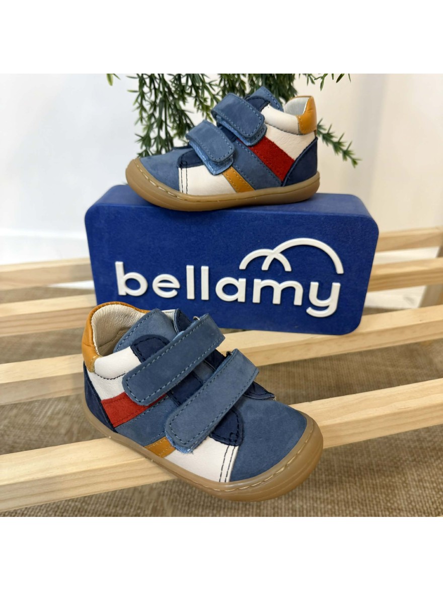 Bottillon Bellamy Benji garçon cuir multicolore scratch | Marina & Paloma