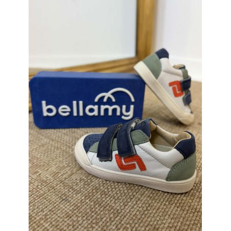 Basket à scratch Bellamy Monday cuir enfant sport | Marina & Paloma