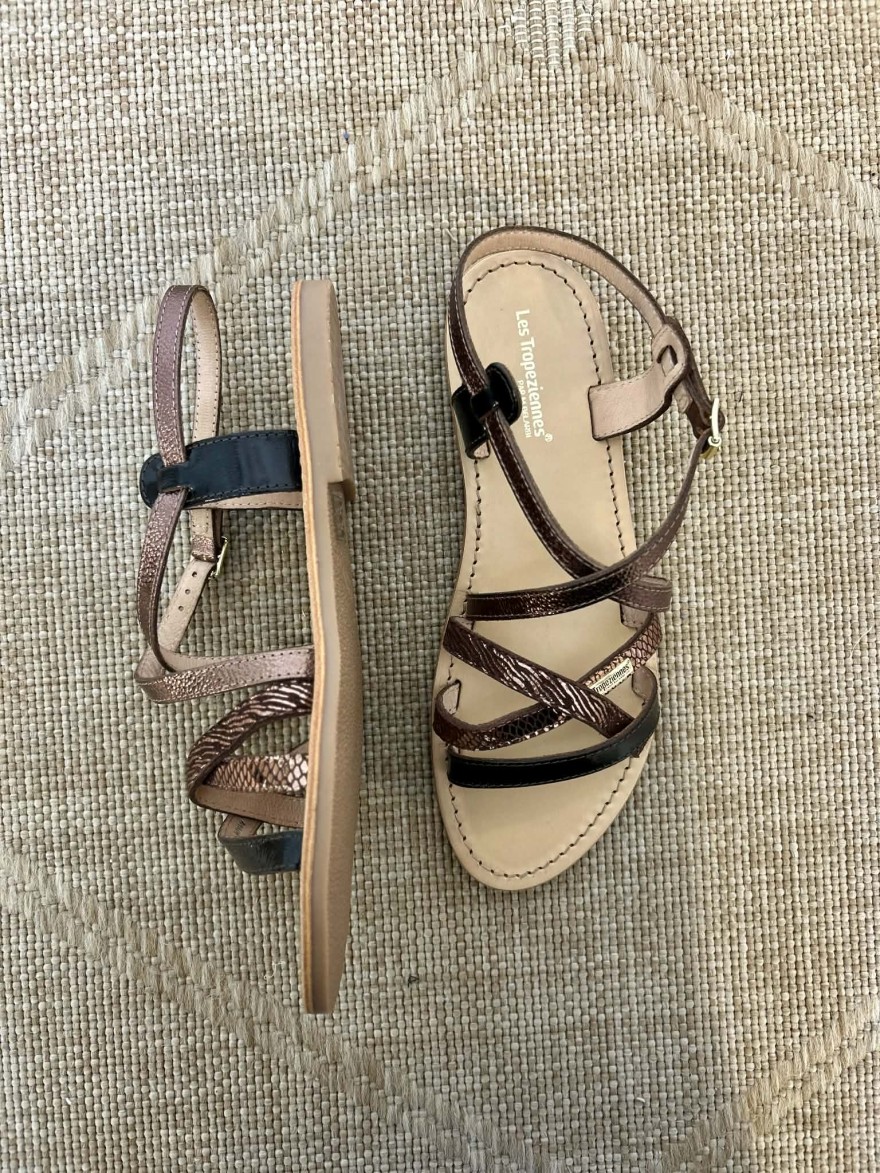Nu-pied Les Tropéziennes Hapaxgum cuir multibrides | Marina & Paloma