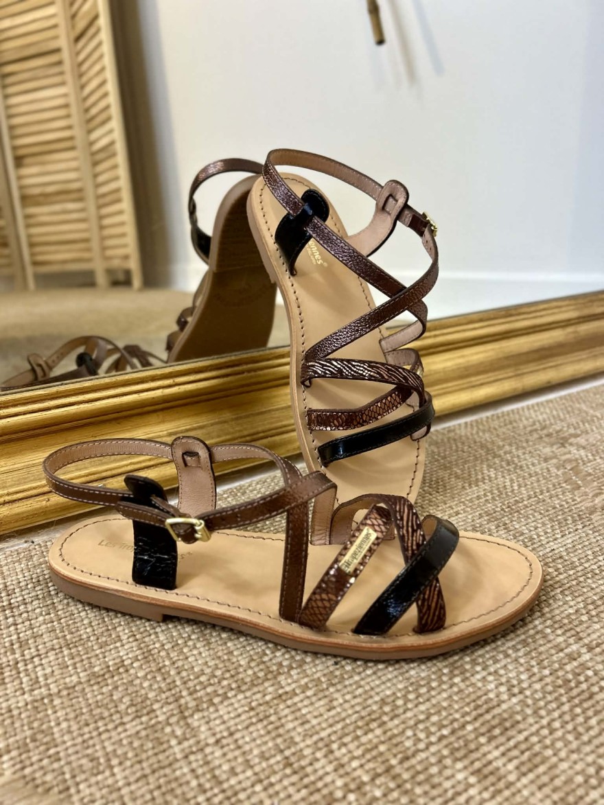 Nu-pied Les Tropéziennes Hapaxgum cuir multibrides | Marina & Paloma