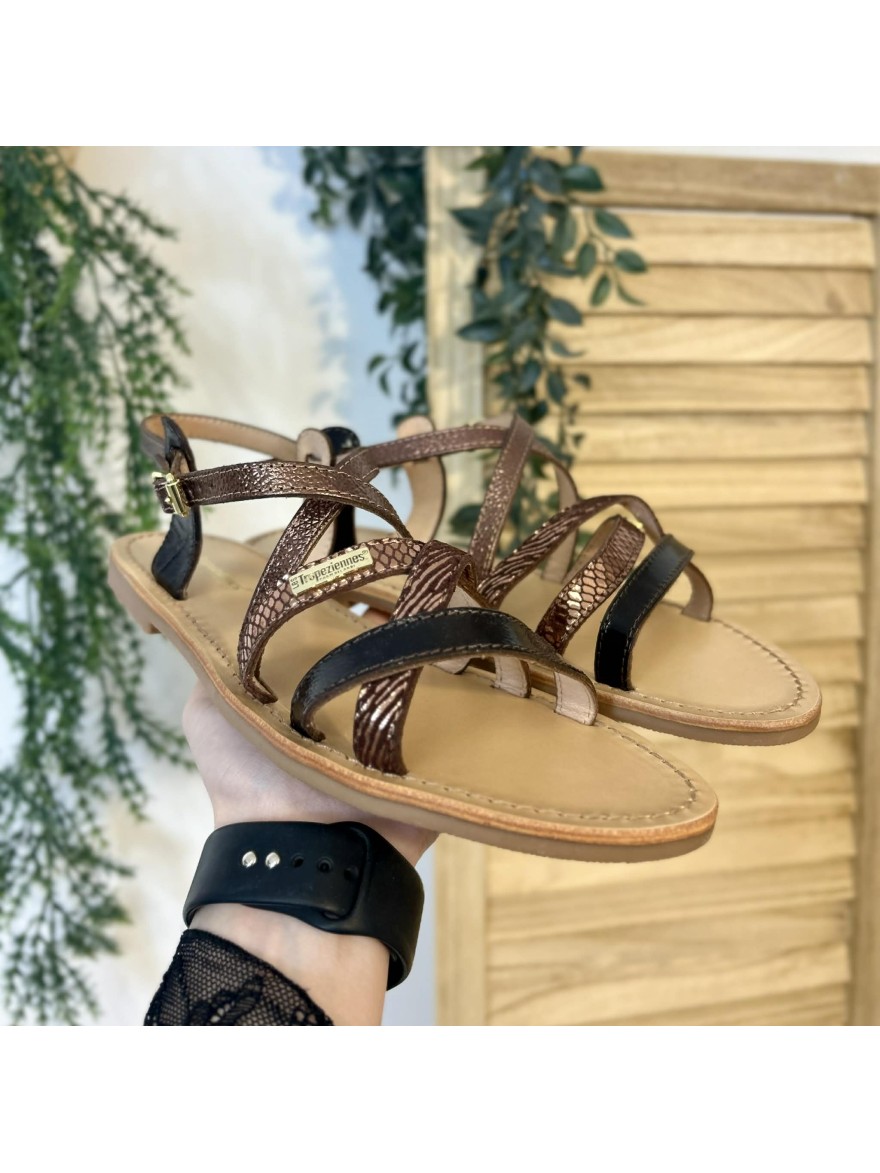 Nu-pied Les Tropéziennes Hapaxgum cuir multibrides | Marina & Paloma