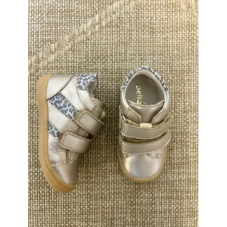Bottillon Bellamy Minnie doré cuir bébé scratch léopard | Marina & Paloma
